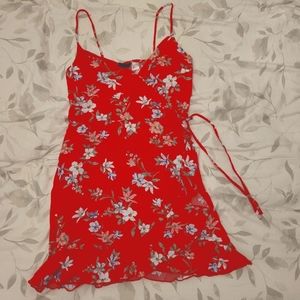H&M floral wrap dress